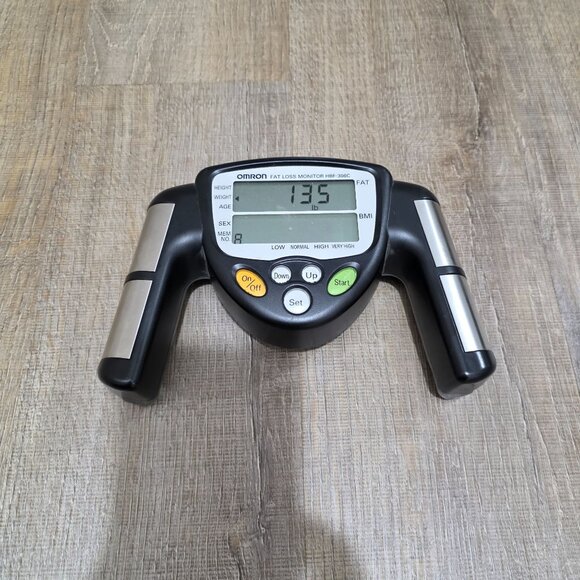 Omron Fat Loss Monitor HBF-306CN Handheld Body Fat Analyzer – Tested, Works - Picture 16 of 16